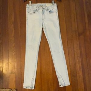 Rag & Bone zipper Capri Jeans
